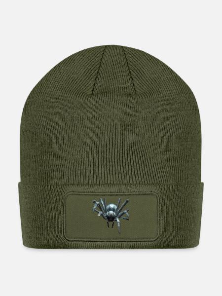 Cosmic Chrome Spider - Patch Beanie - olive