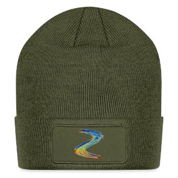 Stream of Light – Wings of Chaos – Chaos Theory - Patch Beanie - olive - Front