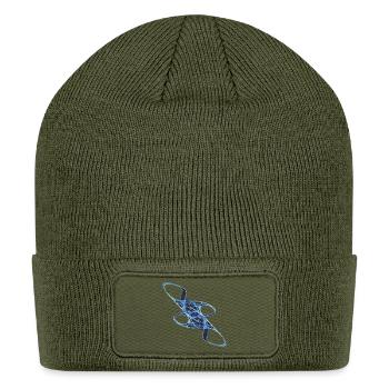 Breath of the Unseen – Mathematical Art - Patch Beanie - olive - Front