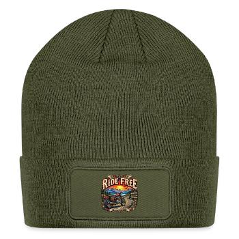 Ride Free Mountain Highway - Patch Beanie - olive - Front