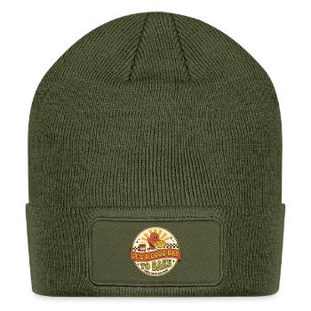 Good Day to Bake Badge - Patch Beanie - olive - Front