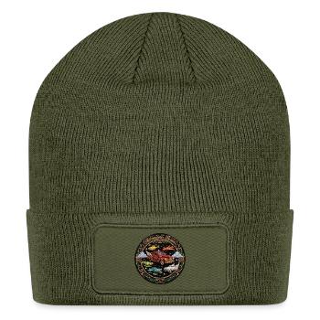 Automobiles brand - Patch Beanie - olive - Front