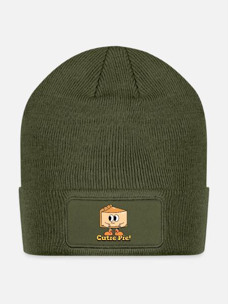Cutie Pie - Patch Beanie - olive