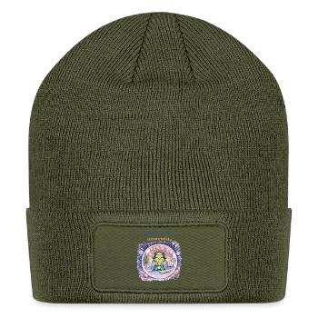 Wellness includes sensory safety. 💛 - Patch Beanie - olive - Front