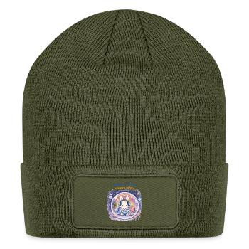 Wellness includes sensory safety. 💛 - Patch Beanie - olive - Front