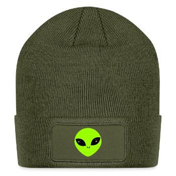  Alien  - Patch Beanie - olive - Front