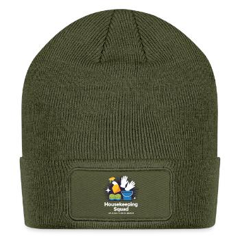 Housekeeping Squad: Clean It Like We Mean It - Patch Beanie - olive - Front