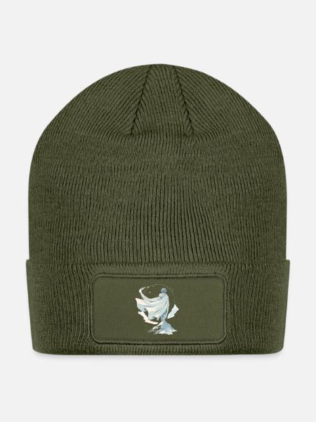 Icebound Hero on Summit - Patch Beanie - olive