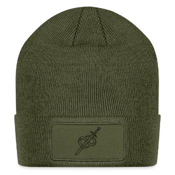 Sword Magic Fantasy RPG Tabletop Gamer - Patch Beanie - olive - Front
