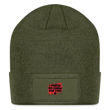 Pause My Show Splash Tee - Patch Beanie - olive - Front