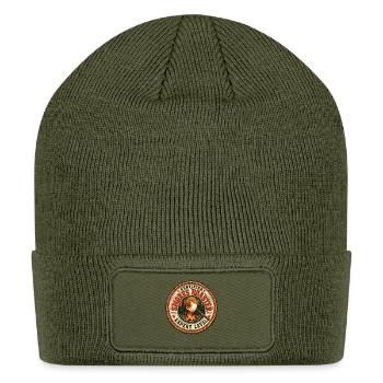 Smores Roaster Expert Level Badge Campfire - Patch Beanie - olive - Front