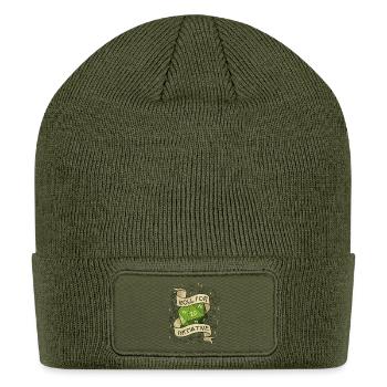 Roll for Initiative  - Patch Beanie - olive - Front