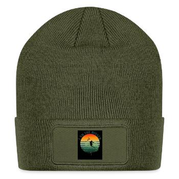 I_AM_THE_WINNER - Patch Beanie - olive - Front