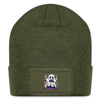 ghost glitch - Patch Beanie - olive - Front
