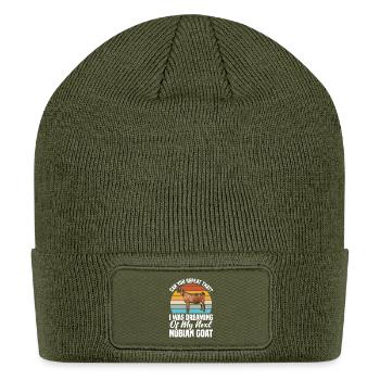 Sorry i was dreaming of my next Nubian Goat - Patch Beanie - olive - Front