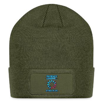 Patience Loading Glitch Ring - Patch Beanie - olive - Front