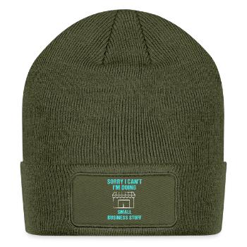 Small Business Owner Startup Entrepreneur - Patch Beanie - olive - Front