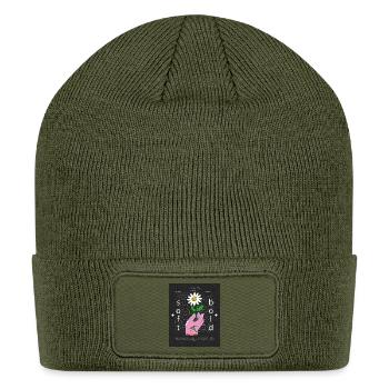 Soft & Bold - Patch Beanie - olive - Front