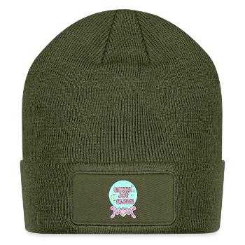 Queer Joy Glows - Patch Beanie - olive - Front