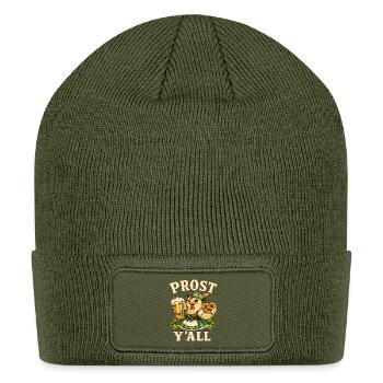 Prost Y'all Hen - Patch Beanie - olive - Front