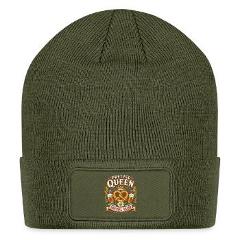 Pretzel Queen Social Club - Patch Beanie - olive - Front