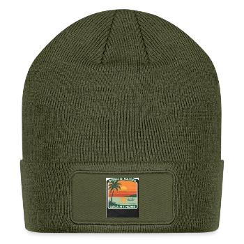 Born & Raised Dala My Home - Patch Beanie - olive - Front