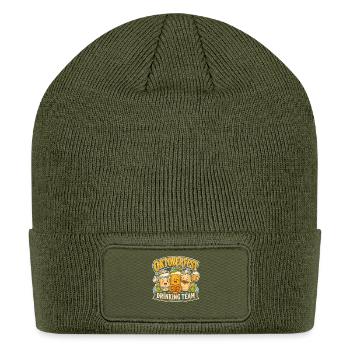 Oktoberfest Beer Crew Cartoon Tee - Patch Beanie - olive - Front