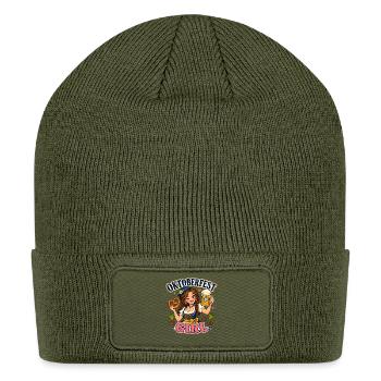 Oktoberfest Girl Beer Stein - Patch Beanie - olive - Front