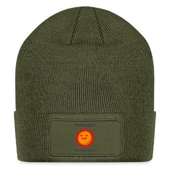 POWERED BY POSITIVITY - Patch Beanie - olive - Front