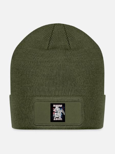Sorrow Angel - Patch Beanie - olive
