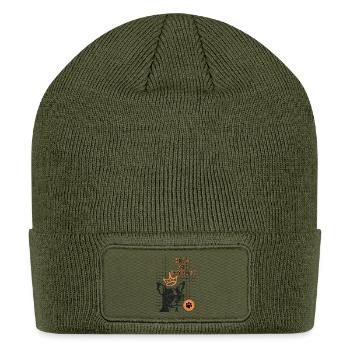 King of Loyalty Pup Crown - Patch Beanie - olive - Front