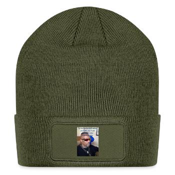 Online entrepreneur/work at home business  - Patch Beanie - olive - Front
