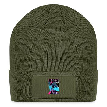 BMX Pedal Rebel Repeat - Patch Beanie - olive - Front
