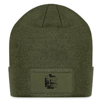 One Battle at a Time Panels - Patch Beanie - olive - Front