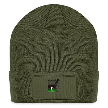Midnight Echoes Collage - Patch Beanie - olive - Front