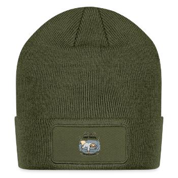Cozy Sloth Pajama Couch - Patch Beanie - olive - Front