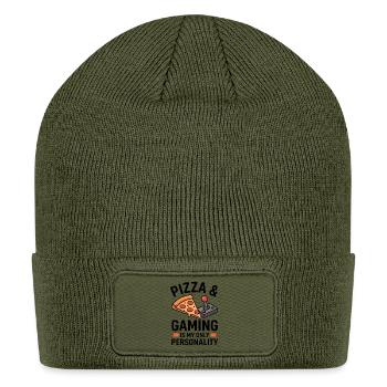 Pizza Arcade Pixel Joy - Patch Beanie - olive - Front