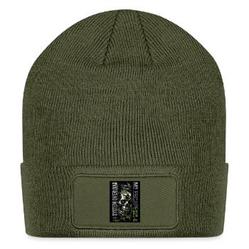 No Escape Skull Neon Trail - Patch Beanie - olive - Front