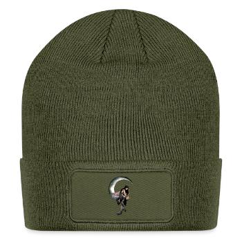 Mystical Moonlit Fairy Design - Patch Beanie - olive - Front