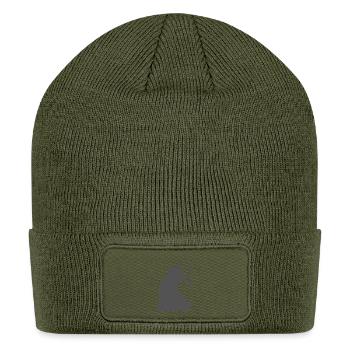 Bearly night smoke - Patch Beanie - olive - Front