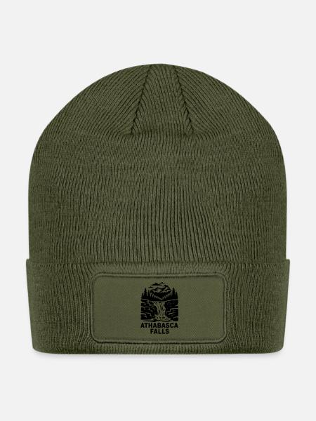 Athabasca Falls - Patch Beanie - olive