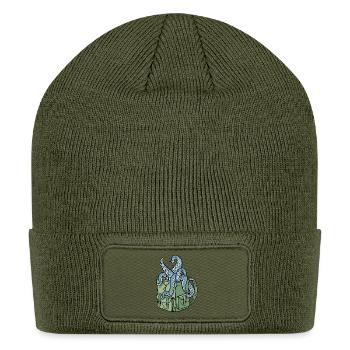 Tentacles in Transit - Patch Beanie - olive - Front