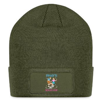 Sock Hop 1950s Dance Party - Patch Beanie - olive - Front