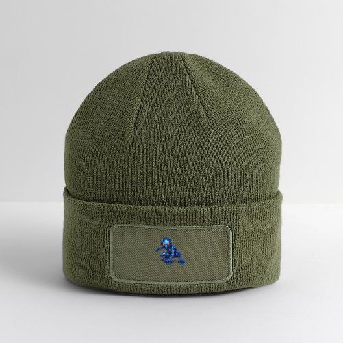 Blue Alien Crouch - Patch Beanie