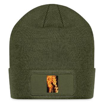 Fire - Patch Beanie - olive - Front