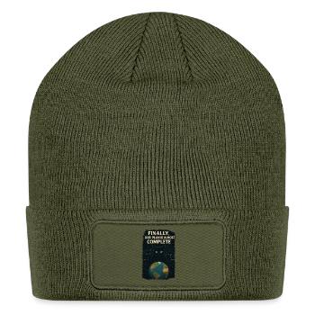 Planet Cat Takeover - Patch Beanie - olive - Front