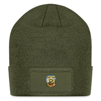 Level Up Kitty Quest - Patch Beanie - olive - Front