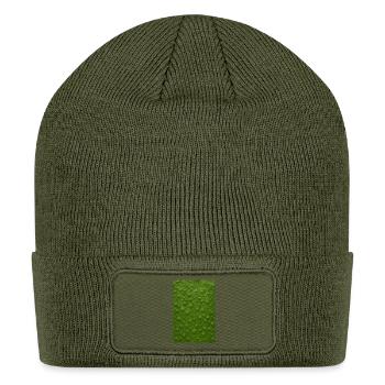 Verdant Bubble Texture - Patch Beanie - olive - Front
