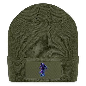 Joueur de Cyber-Soccer - Athlète Cyberpunk Futuris - Patch Beanie - olive - Front