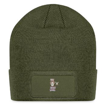 Mr Smoke Graffiti Portrait - Patch Beanie - olive - Front